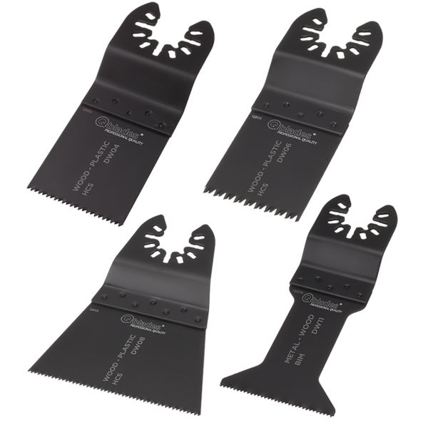 Qblades MultiZaagbladenset voor hout en metaal 4-delig DW92 SET 4ST
