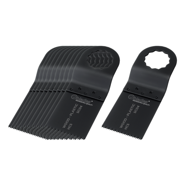 Qblades MultiZaagblad Standaard 18tpi 34x40mm HCS SC04-10+1ST