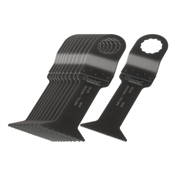 Qblades MultiZaagblad Bi-metaal 19tpi 44x78mm SC12-10+1ST