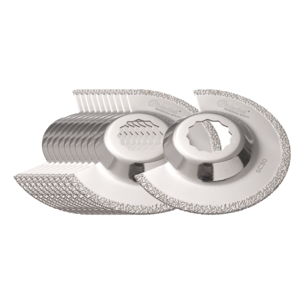 Qblades SegmentMultiZaagblad diamant 85x2mm SC30 10+1ST