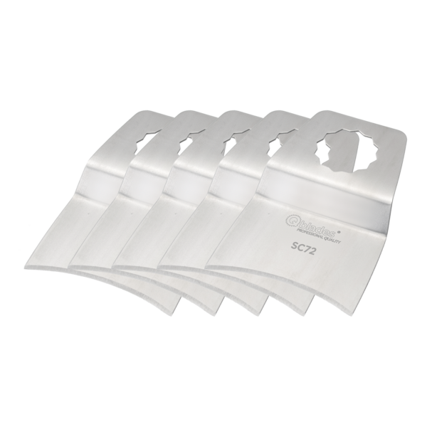 Qblades Segmentmes RVS concaaf 52x0.9mm SC72-5ST