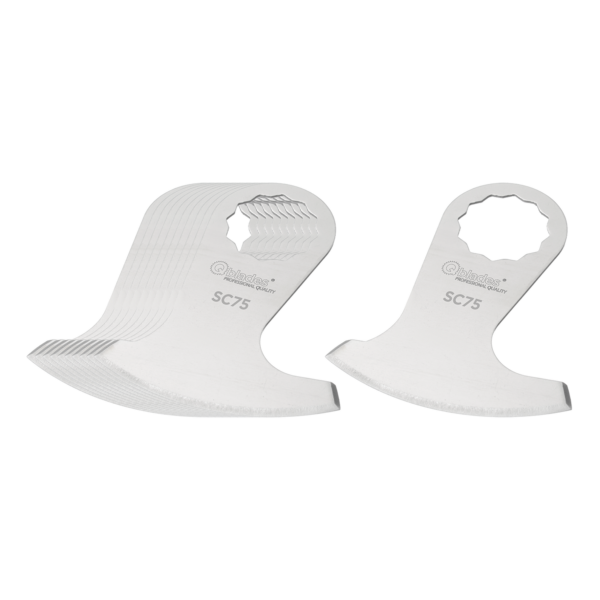 Qblades Segmentmes RVS sikkel 55x0.9mm SC75-10+1ST