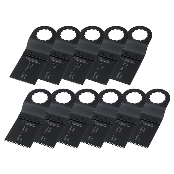 Qblades MultiZaagbladenset voor hout 11-delig SC93 SET 10+1ST