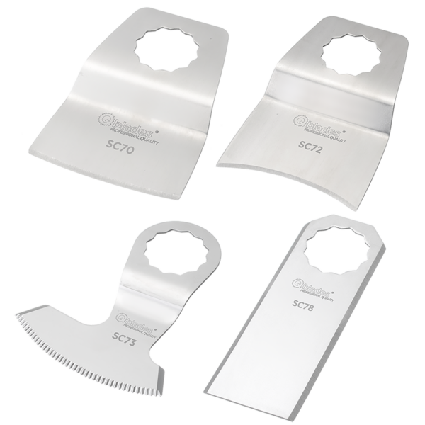 Qblades Messenset RVS voor kit en lijm 4-delig SC94 SET 4ST