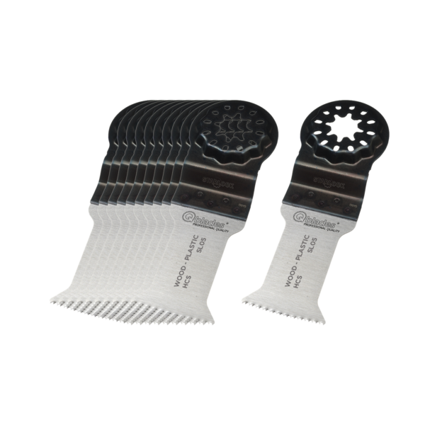 Qblades Starlock MultiZaagblad Standaard Curved 18tpi 35x55mm HSC SL05-10+1ST