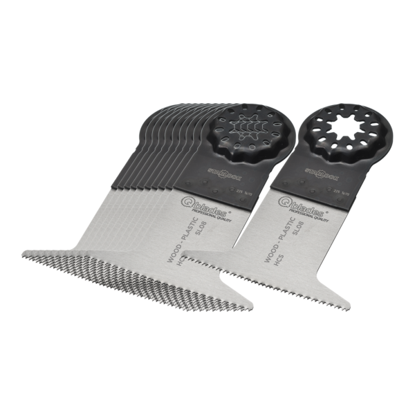 Qblades Starlock MultiZaagblad Standaard Curved 18tpi 65x50mm HCS SL08-10+1ST