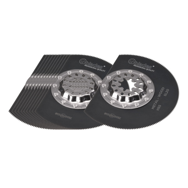 Qblades Starlock SegmentMultiZaagblad HSS 20tpi 85mm SL20-10+1ST
