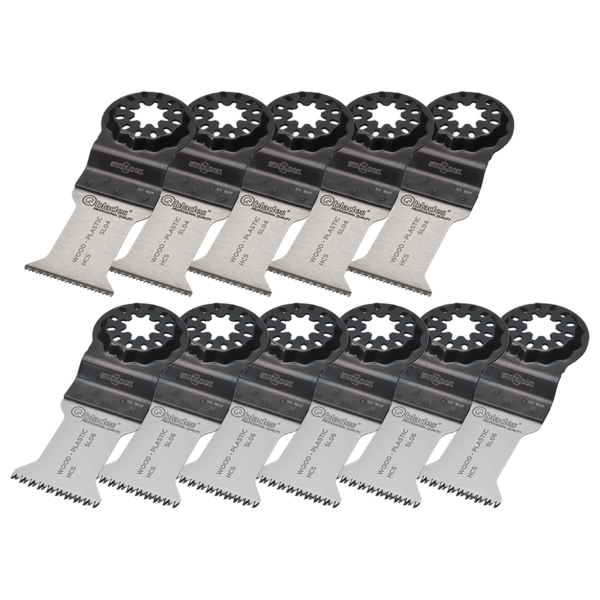 Qblades Starlock MultiZaagbladenset voor hout 11-delig SL93 SET 10+1ST
