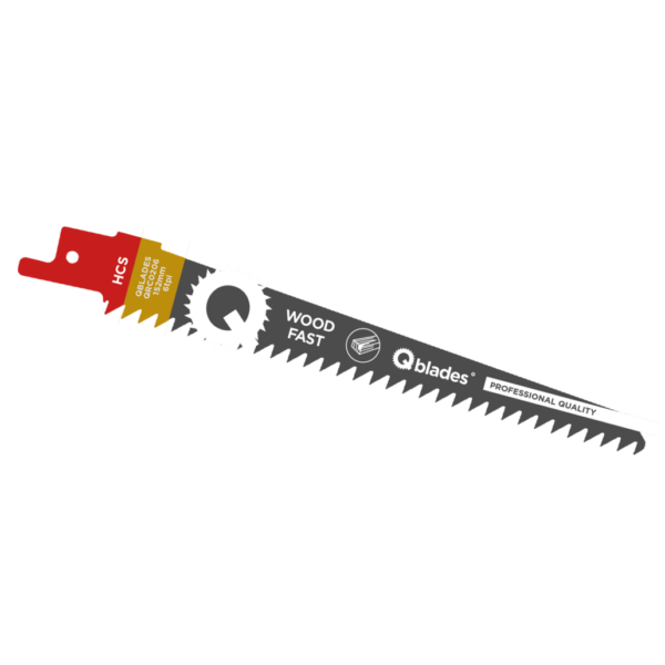 Qblades Reciprozaagblad Hout, Constructiehout, HCS, 6tpi – 152mm