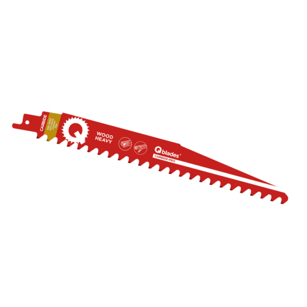 Qblades Reciprozaagblad Hout, Hardhout, CARB, 3tpi – 228mm, 50x longer life