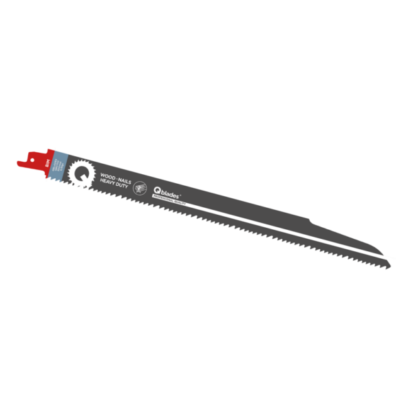 Qblades Reciprozaagblad Hout met spijkers, BIM, 5/8tpi – 300mm