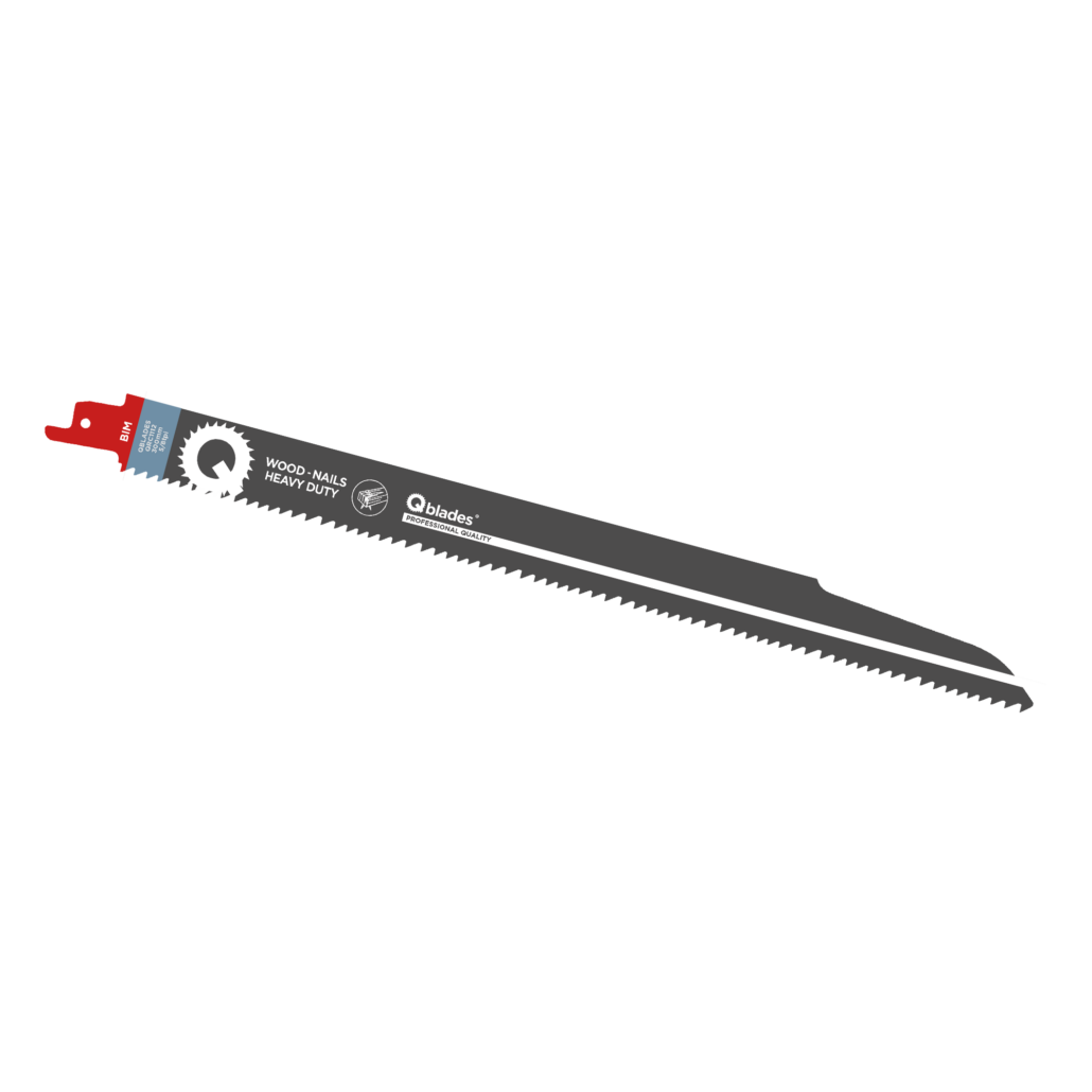 Qblades Reciprozaagblad Hout met spijkers, BIM, 5/8tpi – 300mm