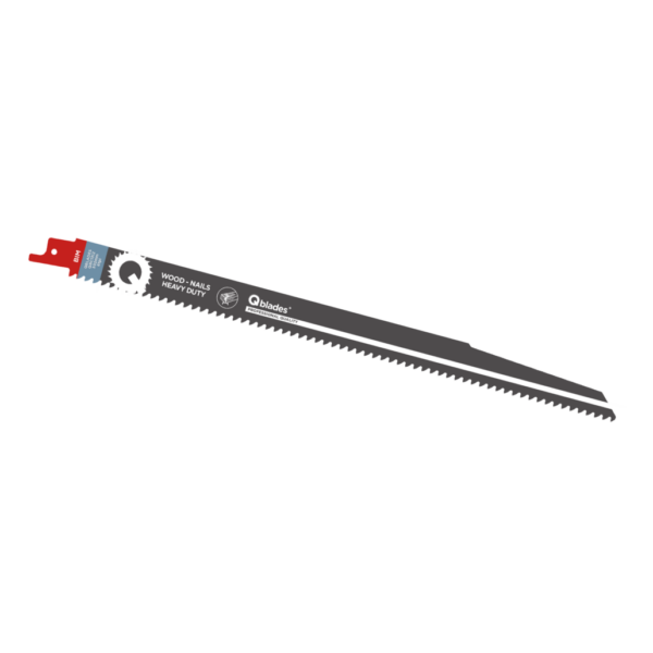 Qblades Reciprozaagblad Hout met spijkers, BIM, 6tpi – 302mm