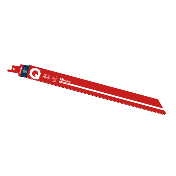 Qblades Reciprozaagblad Medium Metaal, Staal tot 8mm, CARB, 10tpi – 304mm, 50x longer life
