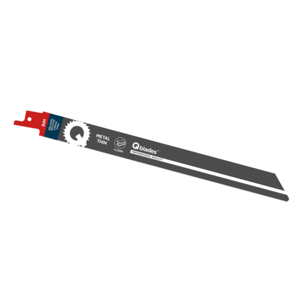 Qblades Reciprozaagblad Dun Metaal, Staal tot 1,5mm, BIM, 24tpi – 228mm