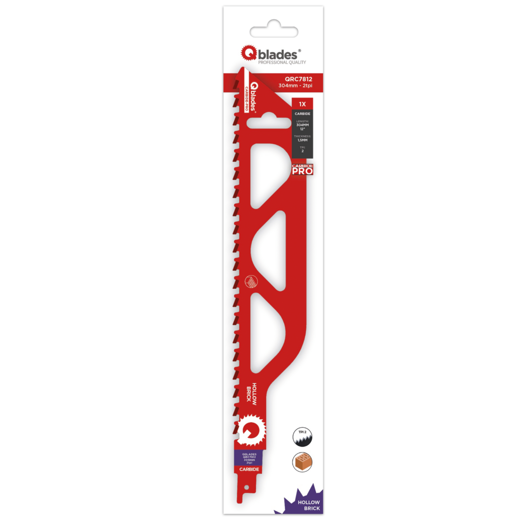 Qblades Reciprozaagblad Holle Steen, CARB, 2tpi – 304mm, 50x longer life