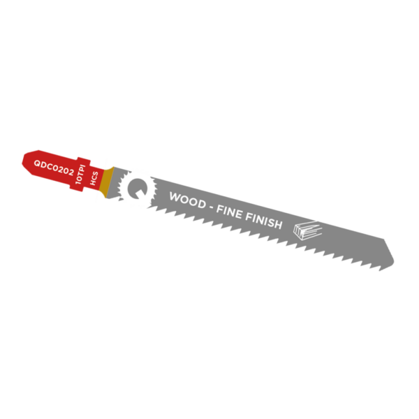 Qblades Decoupeerzaagblad Hout, Constructiehout, HCS, Fine Finish, 10tpi – 100mm