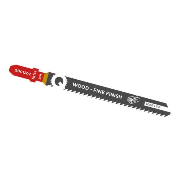 Qblades Decoupeerzaagblad Hout, Constructiehout, BIM, Fine Finish, 10tpi – 100mm