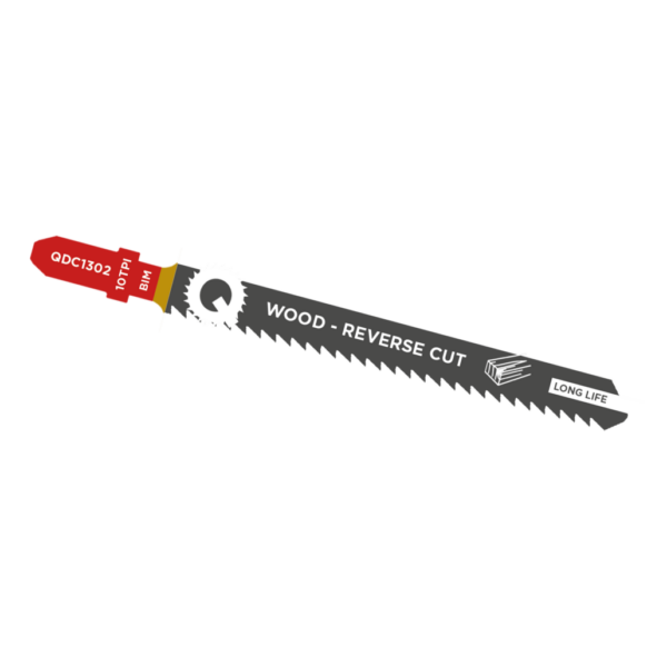 Qblades Decoupeerzaagblad Hout, Constructiehout, BIM, Reverse Cut, 10tpi – 100mm