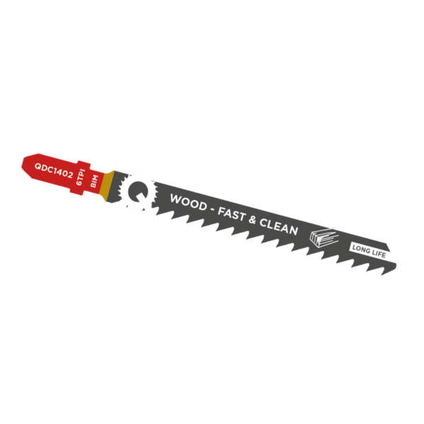 Qblades Decoupeerzaagblad Hout, Constructiehout, BIM, Fast & Clean, 6tpi – 100mm
