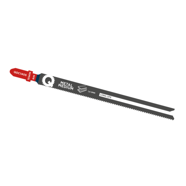 Qblades Decoupeerzaagblad Medium Metaal, Staal tot 3mm, BIM, 17/24tpi – 132mm