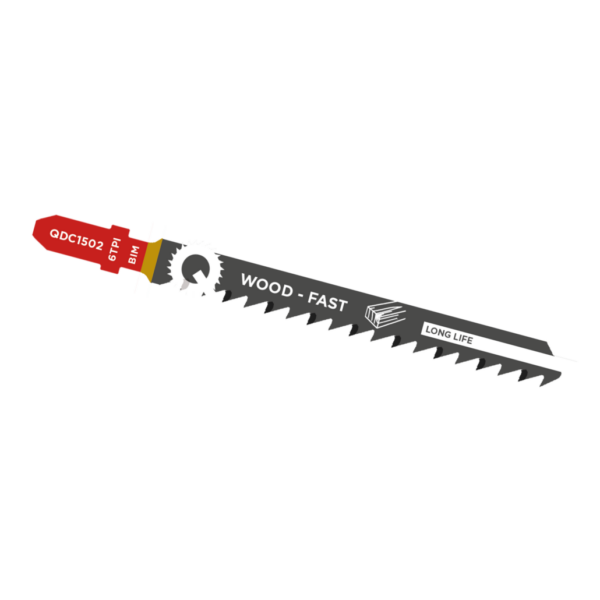 Qblades Decoupeerzaagblad Hout, Constructiehout, BIM, Fast, 6tpi – 100mm