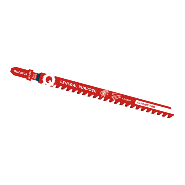 Qblades Decoupeerzaagblad Alleskunner, Hout met spijkers, Staal tot 9,5mm, CARB, 5/7tpi – 130mm, 50x longer life