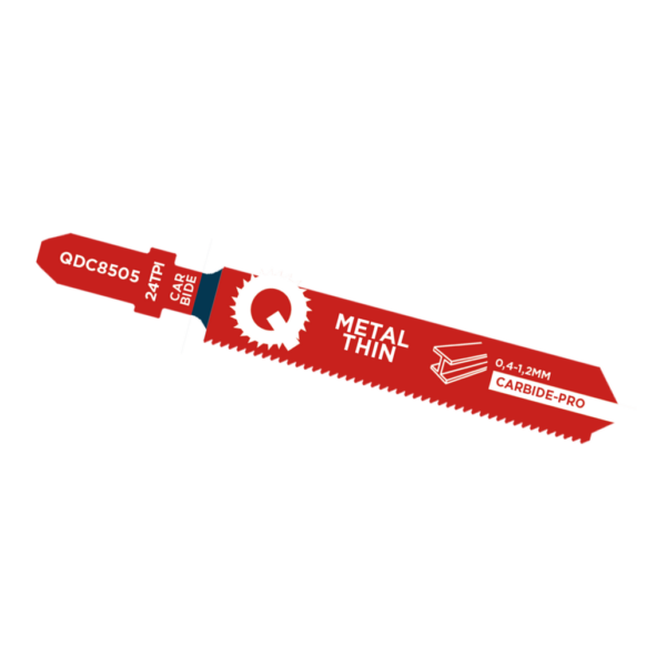 Qblades Decoupeerzaagblad Dun Metaal, Staal tot 1,2mm, CARB, 24tpi – 76mm, 50x longer life