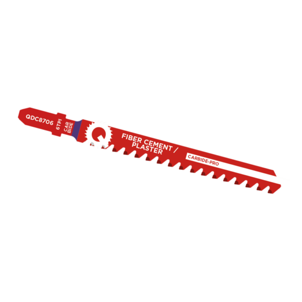 Qblades Decoupeerzaagblad Vezelcement / Gips, CARB, 6tpi – 100mm, 50x longer life