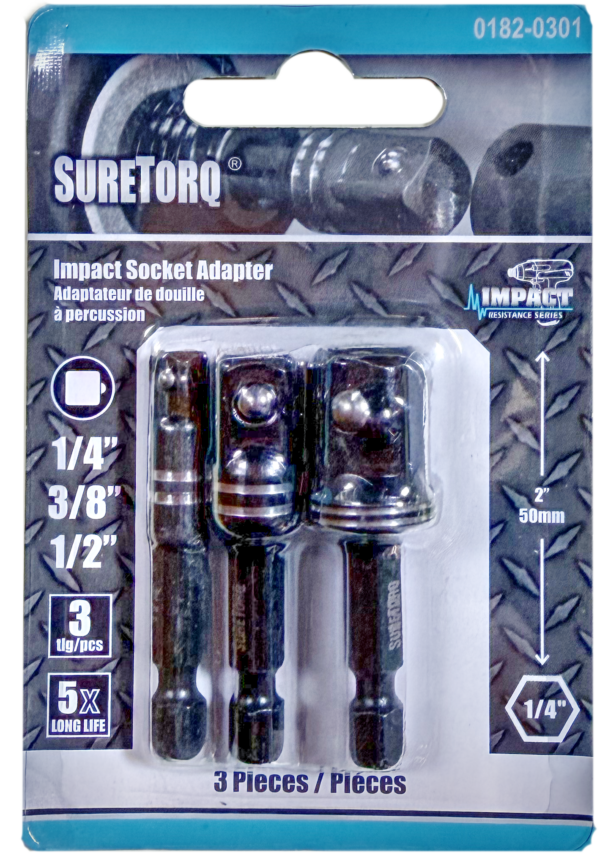 SureTorq adapter set (1/4, 3/8, 1/2)