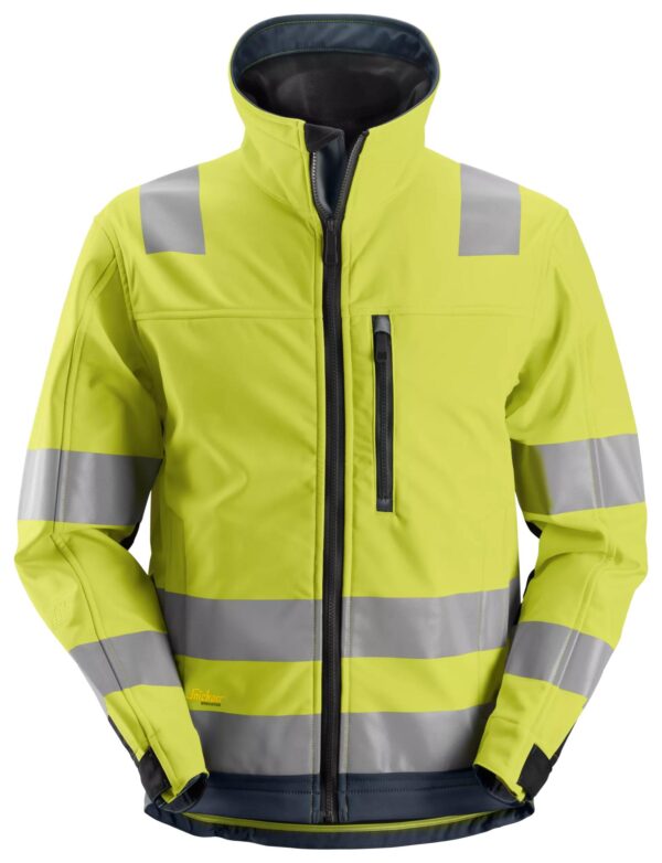 AllroundWork, High-Vis Softshell Jack, Klasse 3