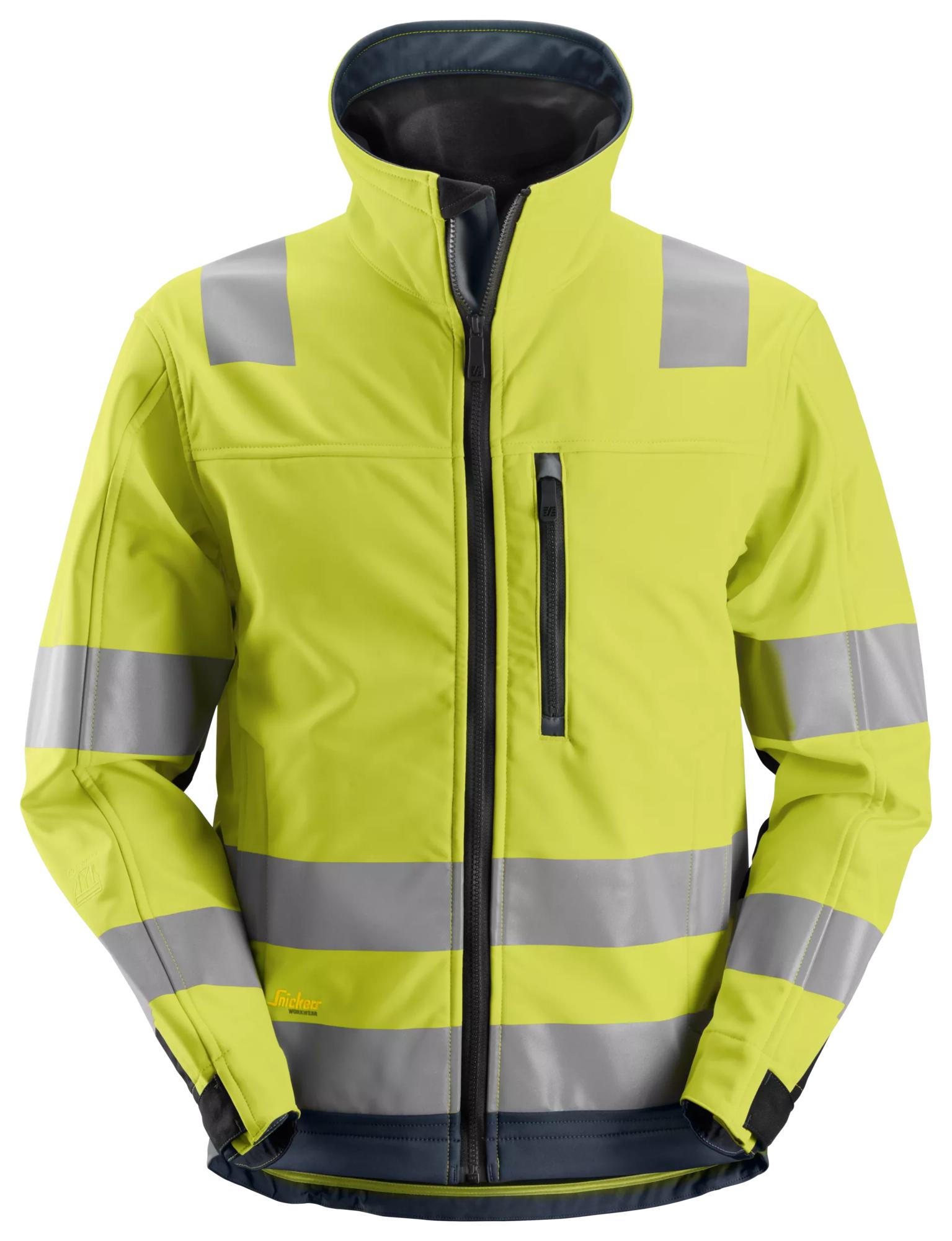 AllroundWork, High-Vis Softshell Jack, Klasse 3