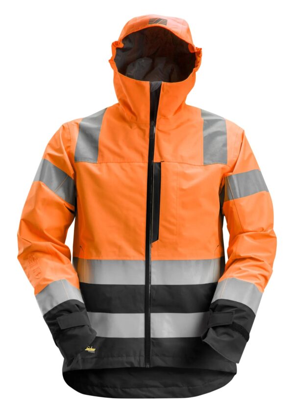 AllroundWork, High-Vis Waterproof Shell Jack Klasse 3