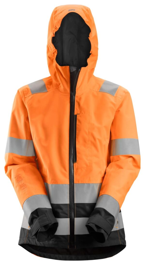 AllroundWork, High-Vis Waterdicht Shell Damesjack Klasse 2/3
