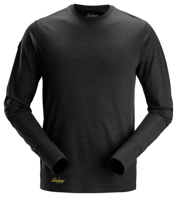 Wollen T-Shirt met Lange Mouwen