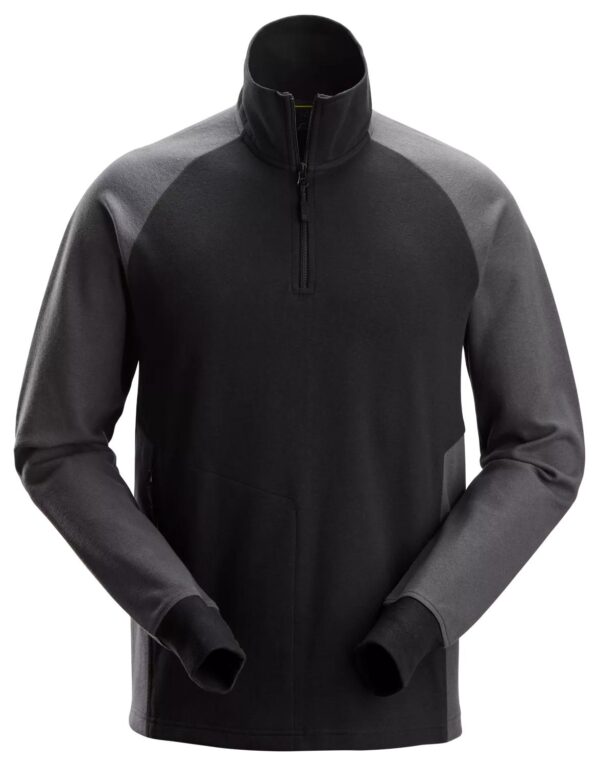 Sweatshirt halve rits