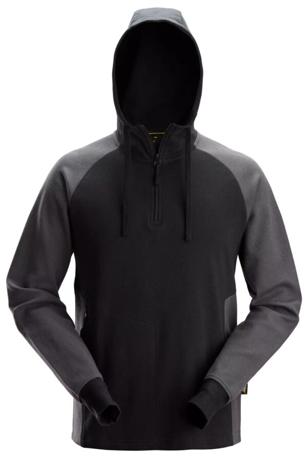 Hoodie halve rits