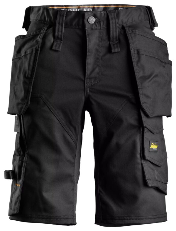 AllroundWork, Dames Stretch Korte Broek met holsterzakken