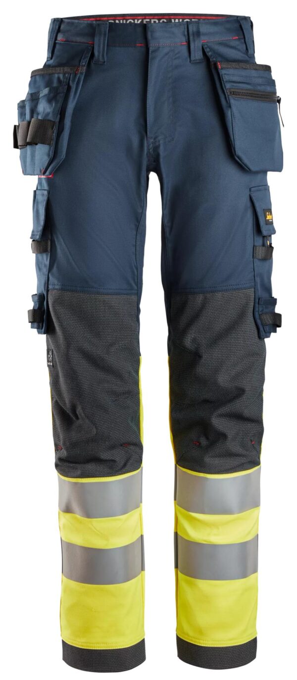 ProtecWork, Stretch Work Trousers Holster Pockets, High-Vis Class 1