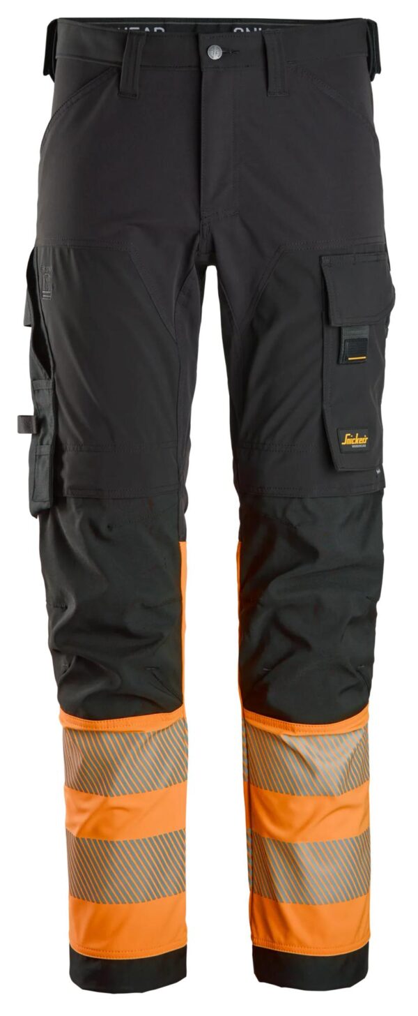 High-Vis, Klasse 1, 4-Way Stretch Werkbroek