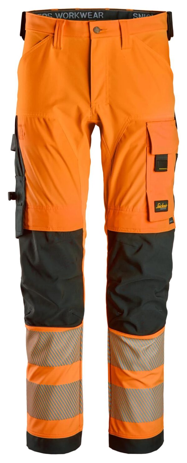 High-Vis, Klasse 2, 4-Way Stretch Werkbbroek