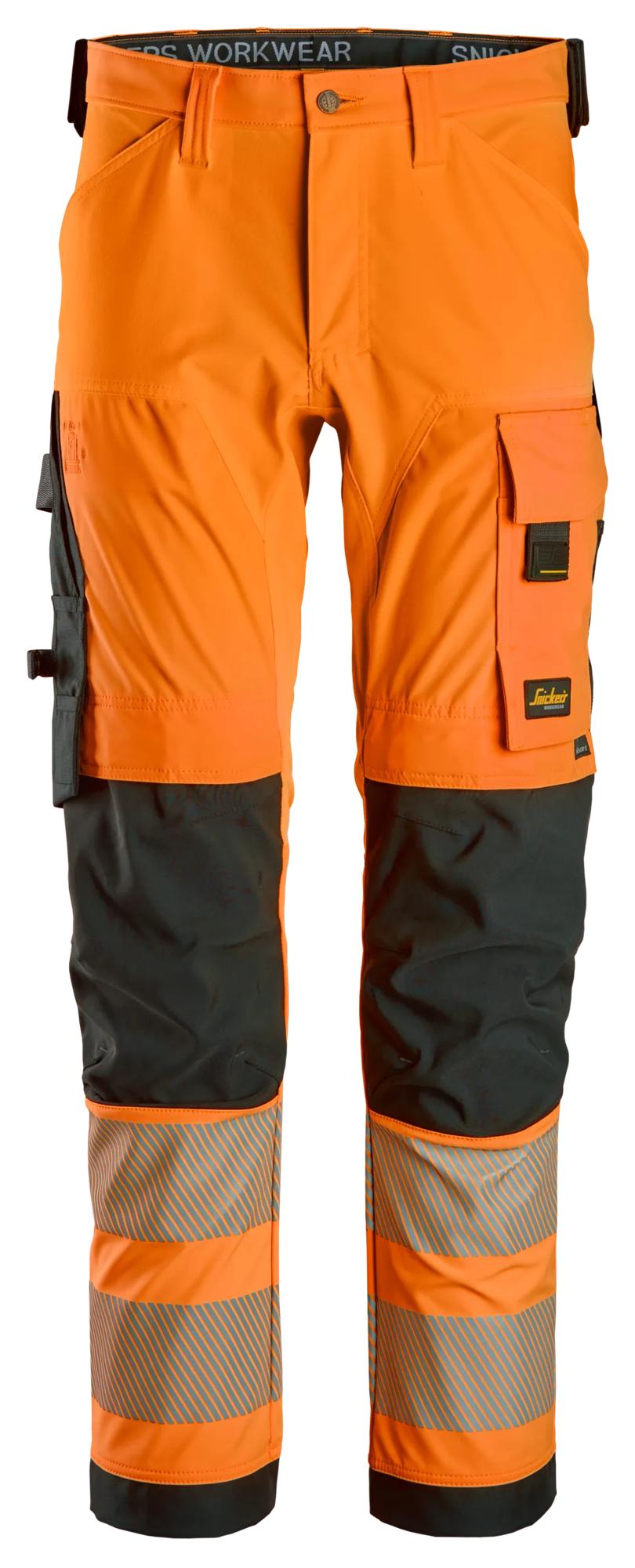 High-Vis, Klasse 2, 4-Way Stretch Werkbbroek