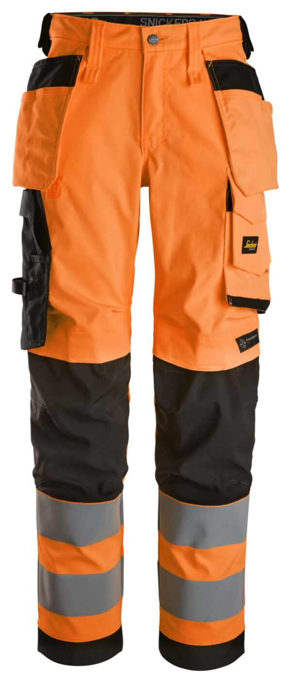 High-Vis, Klasse 2, Dames Stretchbroek met Holsterzakken