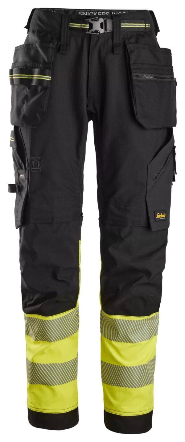 High-Vis, Klasse 1 Stretch Werkbroek met Holsterzakken