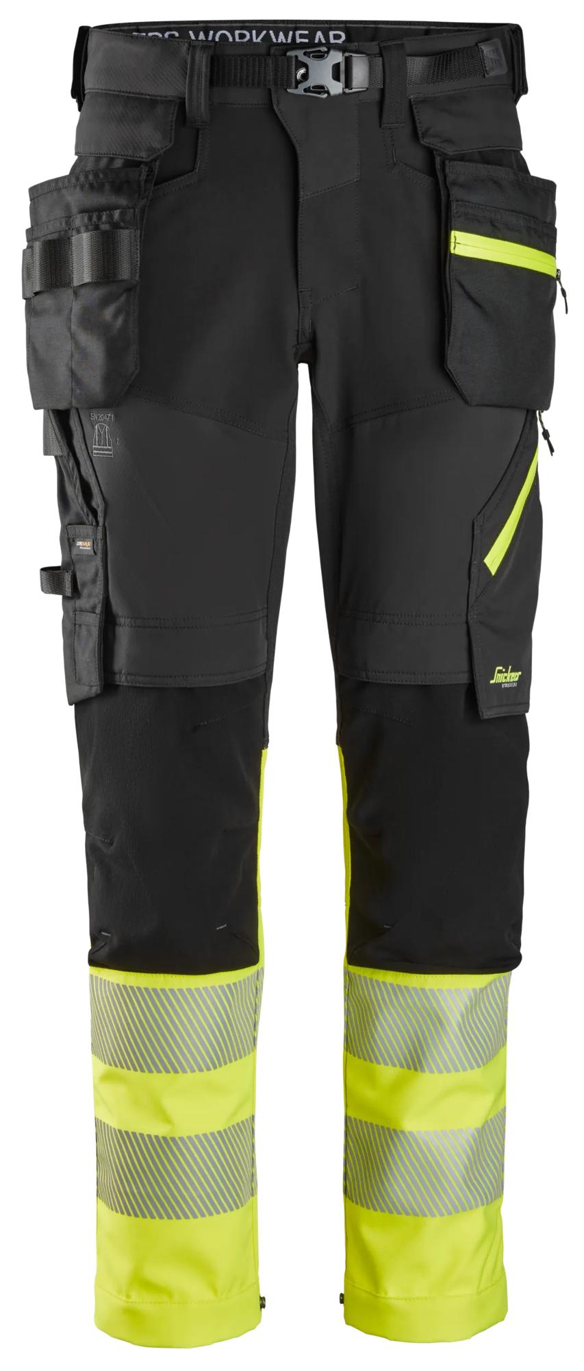 High-Vis, Klasse 1, Werkbroek met Afneembare Holsterzakken