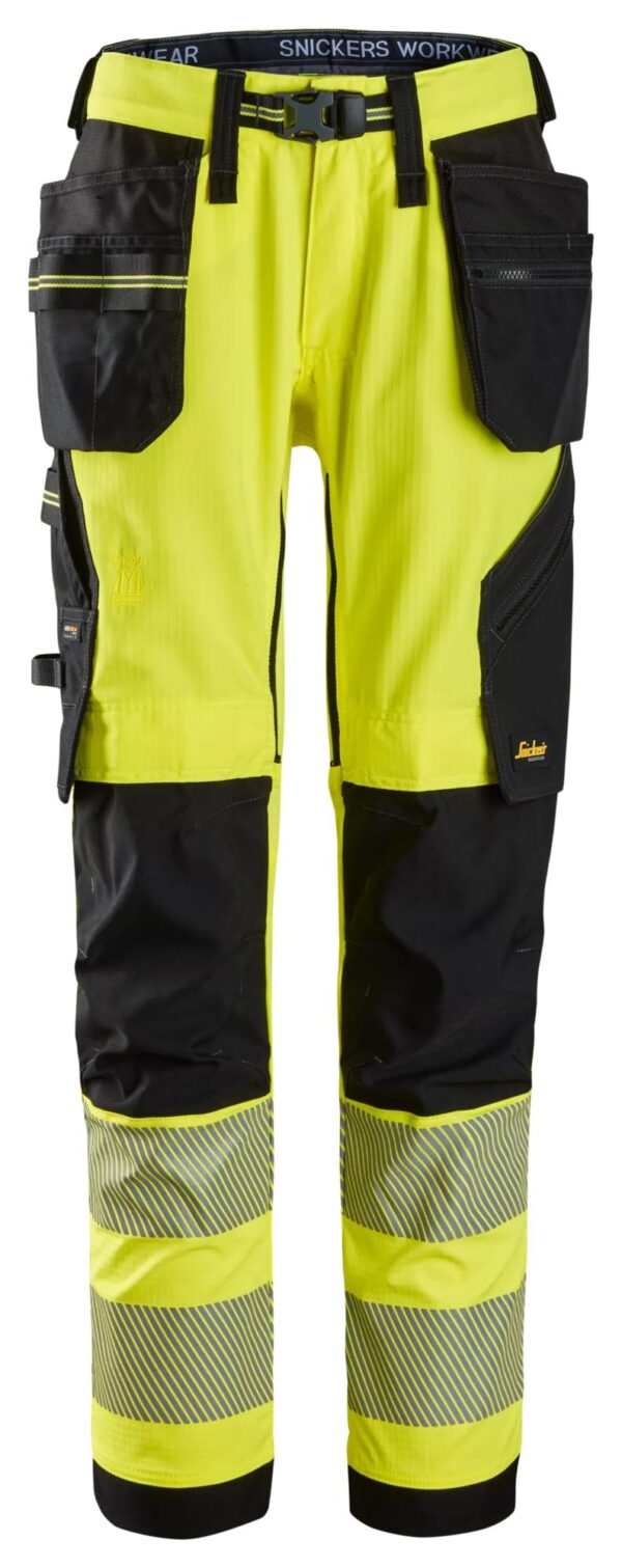 High-Vis, Klasse 2 Stretch Werkbroek met Holsterzakken