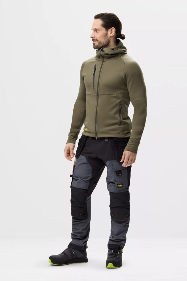 FlexiWork, Polartec® Power Stretch® Hoodie met Volledige Rits