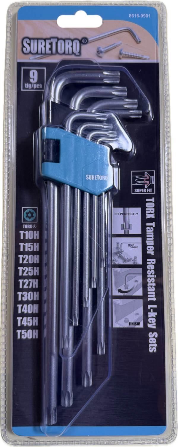 SureTorq 9 delige Torx H Set