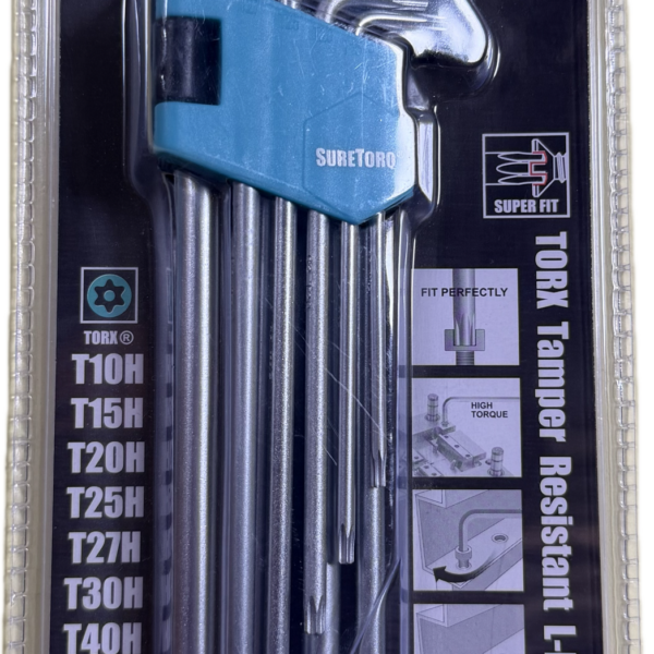 SureTorq 9 delige Torx H Set