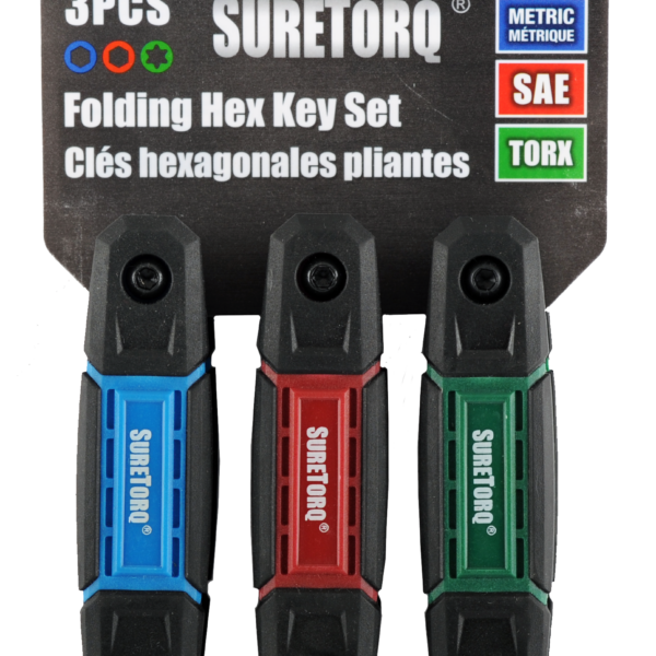 SureTorq 3 delige vouwbare sleutelset.